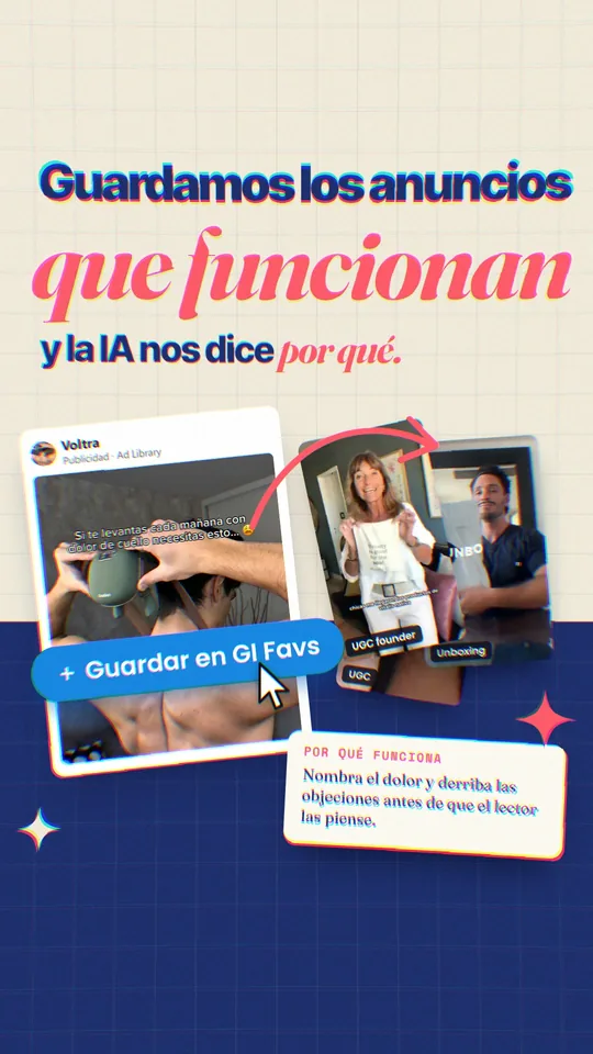 Portada del reel sobre GI Favs, la biblioteca de anuncios de la agencia