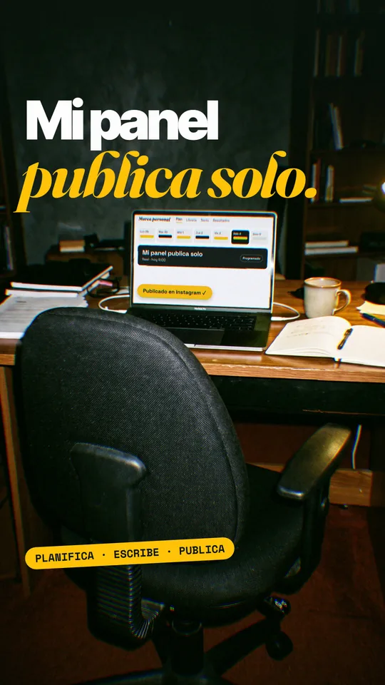 Portada del reel «Mi panel publica solo»